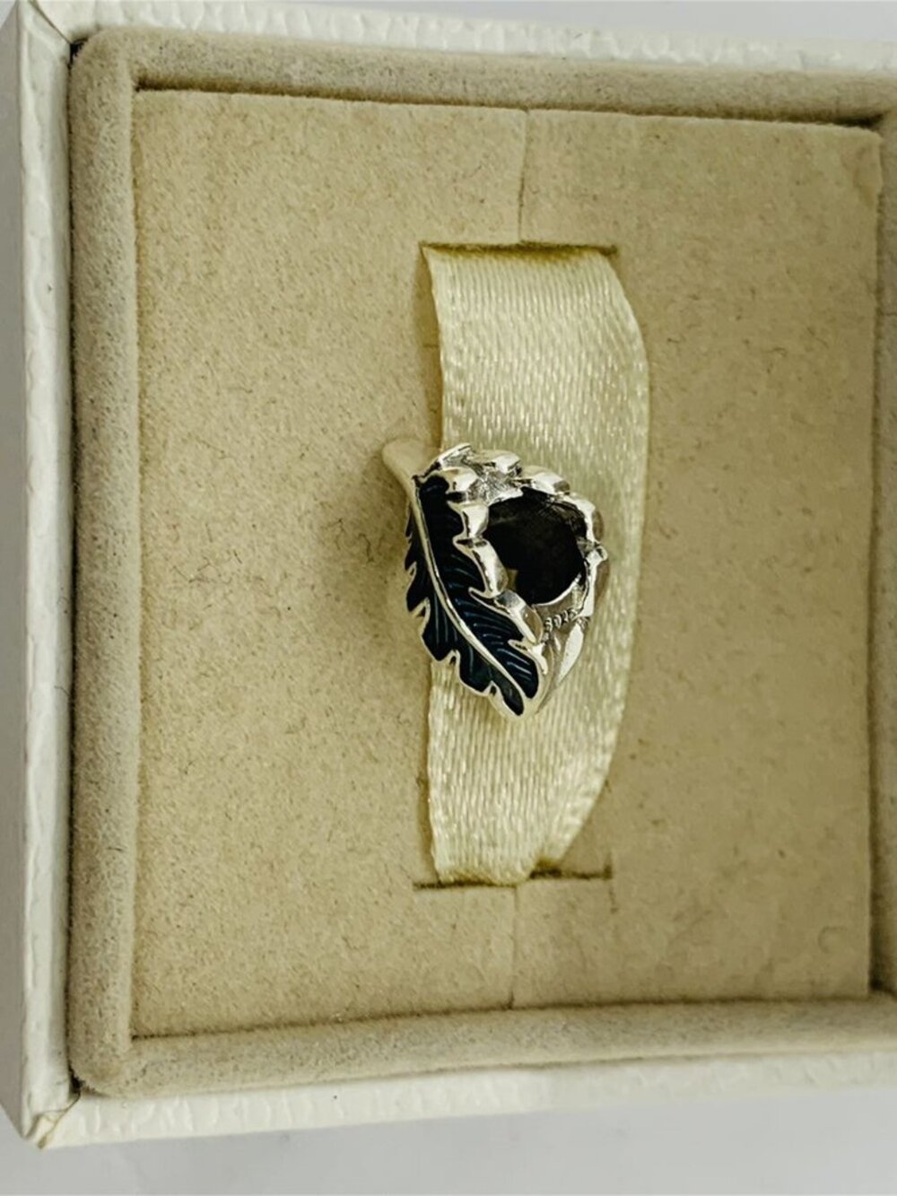 ✨🔥Pandora Blue Curved Feather Charm Nature and Celestial Pendant - Picture 3 of 6